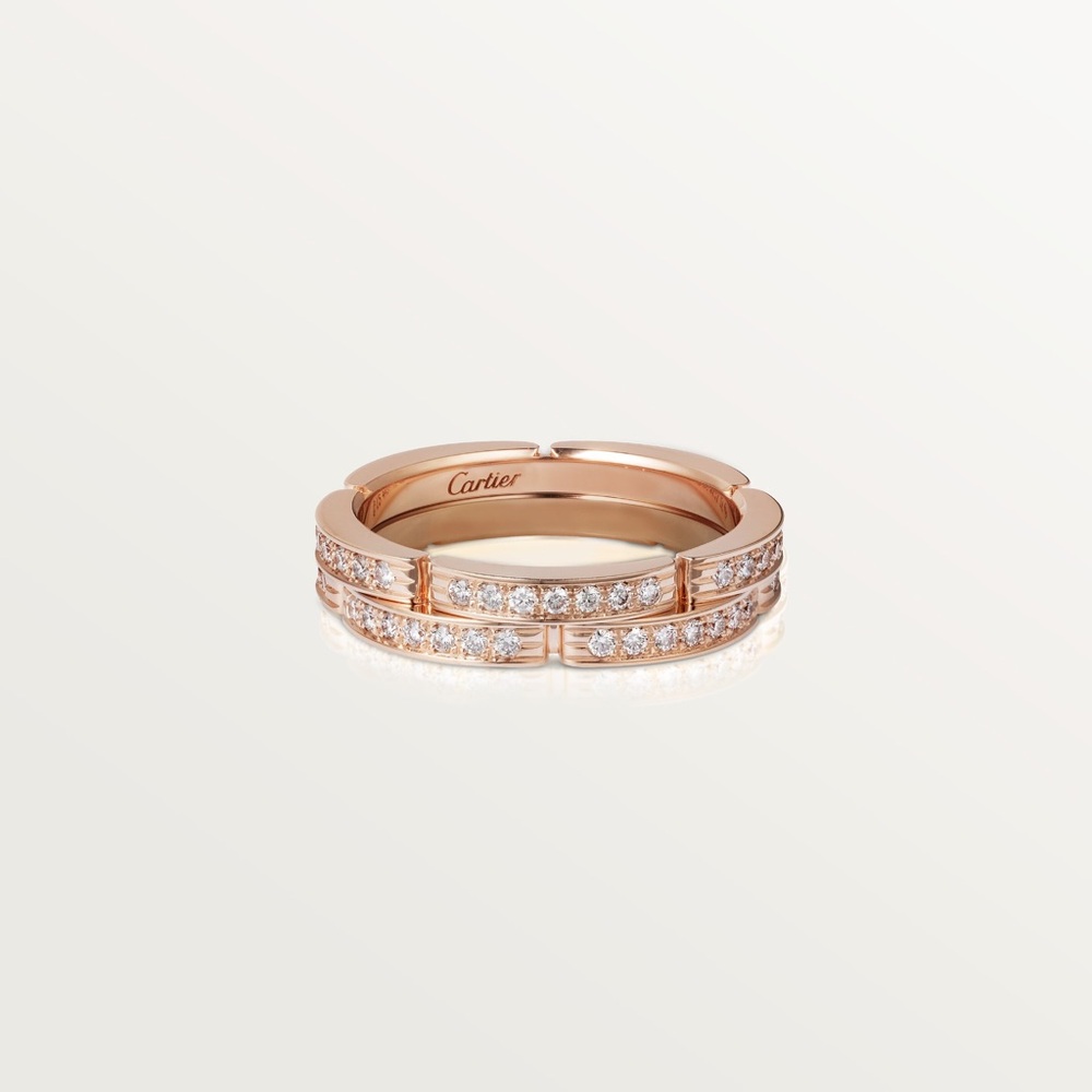 Cartier Maillon Panthere Diamond Wedding Band 18k (Rose Gold) 7.25